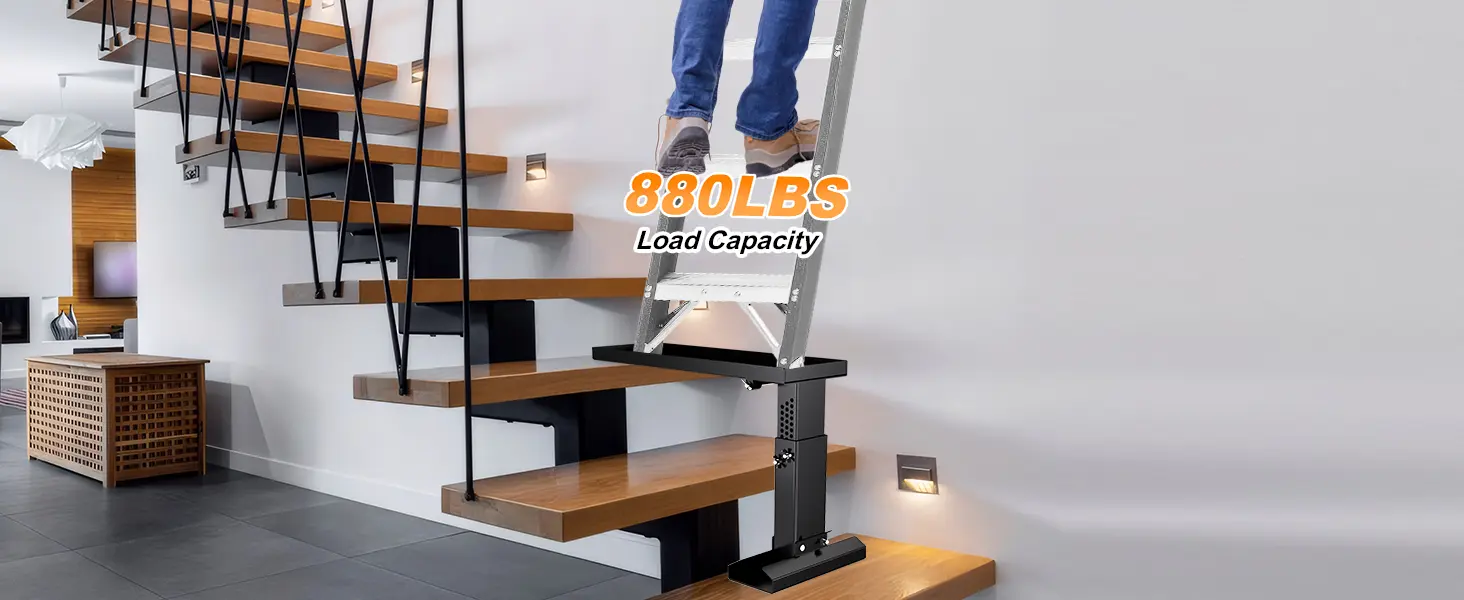 ladder leveler extender stabilizer platform stair base tool aide step height adjustable