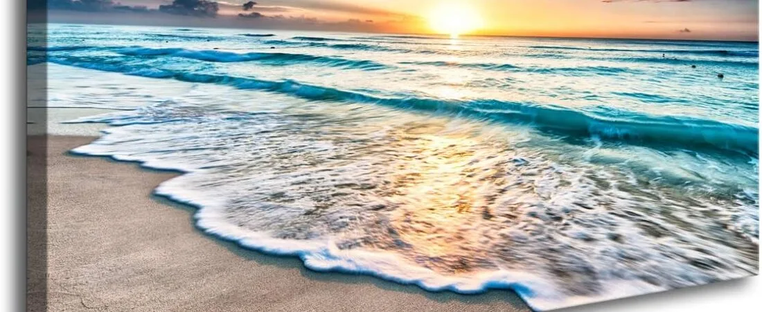 Baisuart S02250 Canvas Prints Wall Art Beach Sunset Ocean Waves Nature Pictures Stretched Canvas Wooden Framed for living Room Bedroom and Office Baisuart S02250 Canvas Prints Wall Art Beach Sunset Ocean Waves Nature Pictures Stretched Canvas Wooden Framed for living Room Bedroom and Office