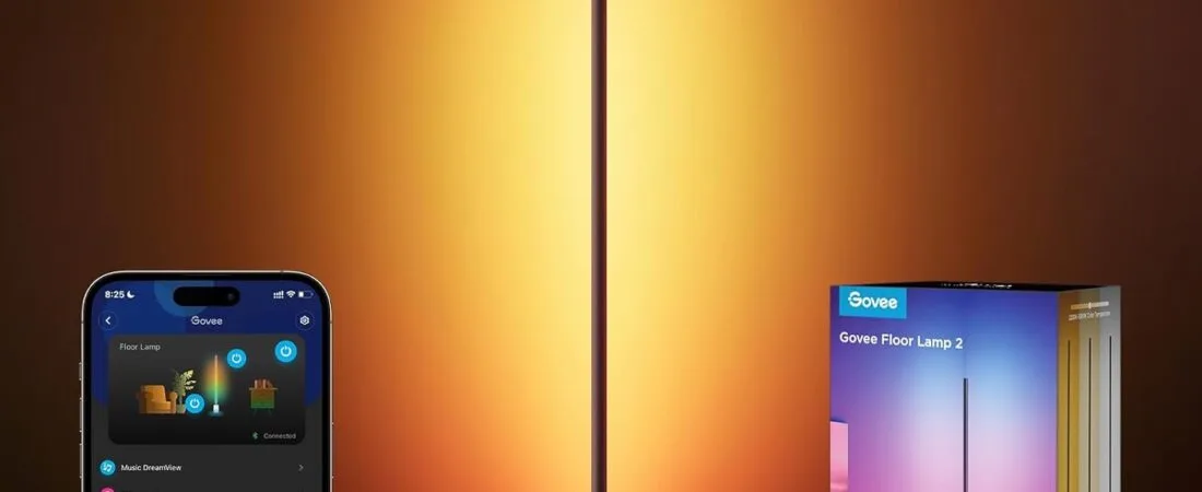 Govee Floor Lamp 2, RGBIC, Warm Cool White LED, Compatible with SmartThings, Matter, Alexa, 1725lm, Music Sync, Scene Modes, Smart Floor Lamp for Living Room, Bedroom, Black(1 Pack) Govee Floor Lamp 2, RGBIC, Warm Cool White LED, Compatible with SmartThings, Matter, Alexa, 1725lm, Music Sync, Scene Modes, Smart Floor Lamp for Living Room, Bedroom, Black(1 Pack)