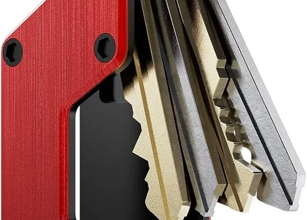 Key Organizer Compact Key Holder Metal Key Chain Minimalist key case key holder for keychain Secures 1-5 Keys Key Organizer Compact Key Holder Metal Key Chain Minimalist key case key holder for keychain Secures 1-5 Keys