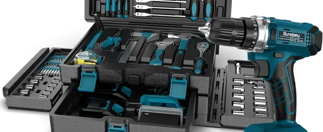 Tool Kit with 21V Cordless Drill – Sundpey 255-PCs Portable Complete General Basic Home and Auto Repair Tool Set with Drawer for Handyman & Diyer & Homeowner – Power Drill with 2 x 2.0Ah Batteries Tool Kit with 21V Cordless Drill – Sundpey 255-PCs Portable Complete General Basic Home and Auto Repair Tool Set with Drawer for Handyman & Diyer & Homeowner – Power Drill with 2 x 2.0Ah Batteries