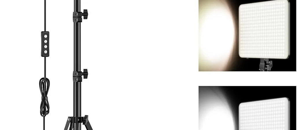 1-Pack LED Video Lighting Kit, Anautin 15W/1700Lux Photography Lighting with Tripod Stand, 2500-8500K Dimmable Streaming Light for Video Recording, Gaming, Podcast, Barber, Salon, TikTok, YouTube 1-Pack LED Video Lighting Kit, Anautin 15W/1700Lux Photography Lighting with Tripod Stand, 2500-8500K Dimmable Streaming Light for Video Recording, Gaming, Podcast, Barber, Salon, TikTok, YouTube