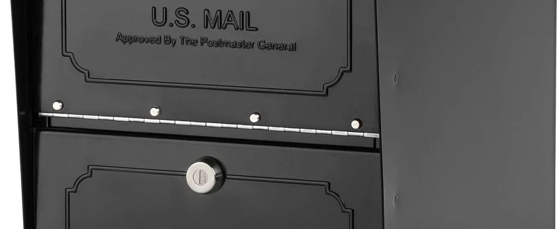 Architectural Mailboxes 6200B-10 Oasis Classic Locking Post Mount Parcel Mailbox with High Security Reinforced Lock,Black,18.00 x 15.00 x 11.50 inches Architectural Mailboxes 6200B-10 Oasis Classic Locking Post Mount Parcel Mailbox with High Security Reinforced Lock,Black,18.00 x 15.00 x 11.50 inches