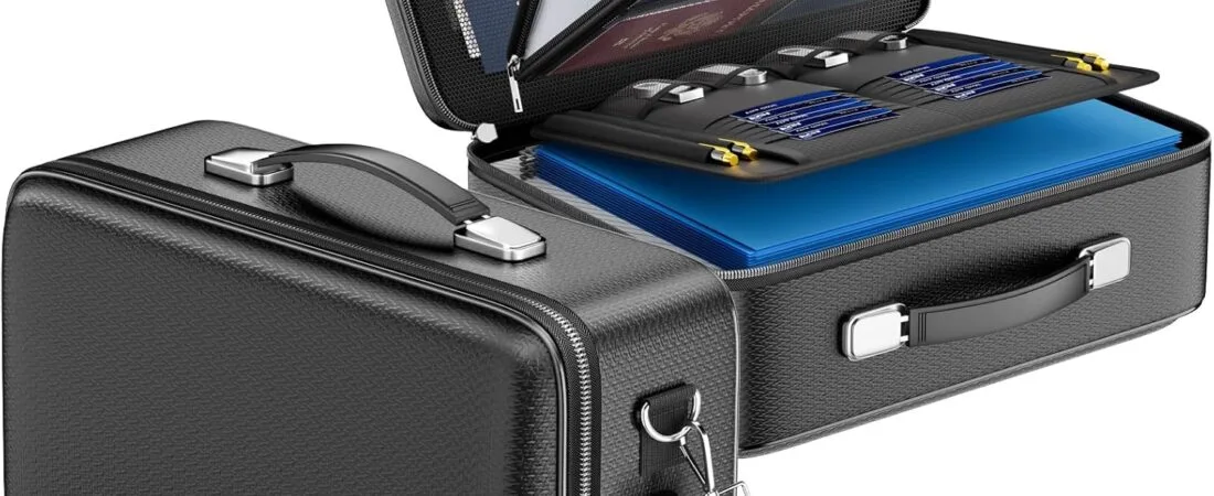 DocSafe Fireproof Document Box with Lock&Shoulder Strap, Hard-Shell Case File Organizer with Accordion File Folder, Multi-Layer Portable Home Office Travel Safe Storage for Important Documents Laptop DocSafe Fireproof Document Box with Lock&Shoulder Strap, Hard-Shell Case File Organizer with Accordion File Folder, Multi-Layer Portable Home Office Travel Safe Storage for Important Documents Laptop