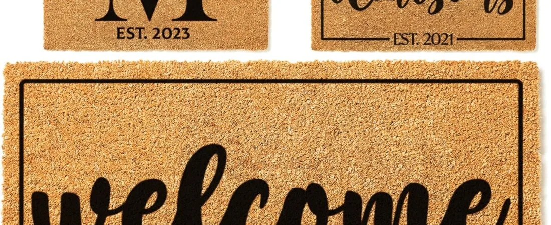 GIFTBYGIFTY Custom Welcome Doormat with Family Name & 6 Designs, Personalized DoorMats, Housewarming Gift – Door Mat with Anti-Slip Backing, Customize Doormat Outdoor Indoor Entrance GIFTBYGIFTY Custom Welcome Doormat with Family Name & 6 Designs, Personalized DoorMats, Housewarming Gift – Door Mat with Anti-Slip Backing, Customize Doormat Outdoor Indoor Entrance