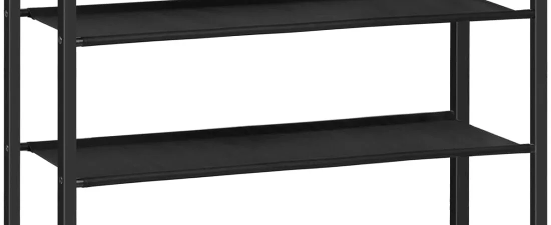 HOOBRO Shoe Rack, 4 Tier Shoe Storage Organizer with 3 Oxford Fabric Shelves and Top Panel, Holds 12-16 Pairs of Shoes for Entryway and Closet, Industrial, Rustic Brown BF47XJ01G1 HOOBRO Shoe Rack, 4 Tier Shoe Storage Organizer with 3 Oxford Fabric Shelves and Top Panel, Holds 12-16 Pairs of Shoes for Entryway and Closet, Industrial, Rustic Brown BF47XJ01G1