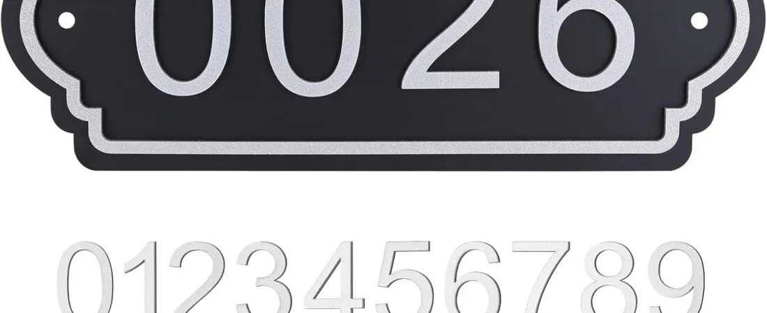 House Numbers for Outside, Mailbox Numbers and Address Signs – 2 Complete Sets of 0-9 Digits, Waterproof and Rustproof for Outdoor Use, Easy to Install House Numbers for Outside, Mailbox Numbers and Address Signs – 2 Complete Sets of 0-9 Digits, Waterproof and Rustproof for Outdoor Use, Easy to Install