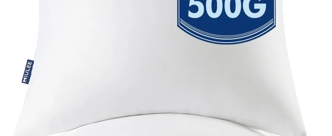 MIULEE Throw Pillows Inserts, Pack of 2 18×18 Inch 100% Virgin Fiber Filling Bed Couch Pillows MIULEE Throw Pillows Inserts, Pack of 2 18×18 Inch 100% Virgin Fiber Filling Bed Couch Pillows