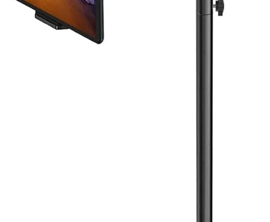 Tablet Floor Stand with Double Weight Base, Overhead Bed Phone Mount Height Adjustable Arm Stretchable Stand Holder, Compatible with iPad Mini Air Pro, Galaxy Tab, Kindle, Switch, Cell Phones Tablet Floor Stand with Double Weight Base, Overhead Bed Phone Mount Height Adjustable Arm Stretchable Stand Holder, Compatible with iPad Mini Air Pro, Galaxy Tab, Kindle, Switch, Cell Phones