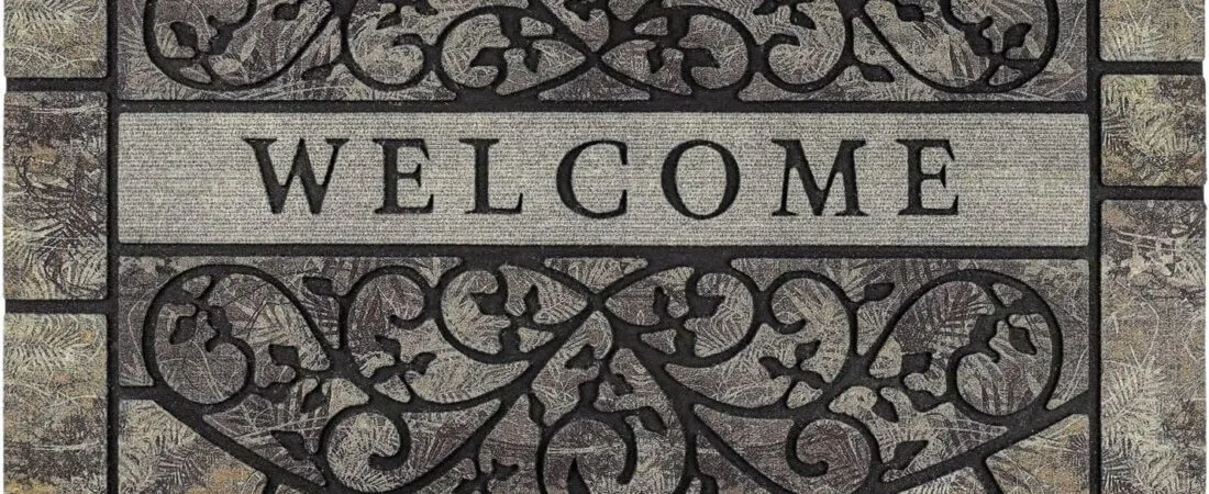 Thick Welcome Mats Outdoor, 24 * 36″ Large Front Door Mat Entrance, Durable Welcome Mat for Front Door, Heavy Duty No Slip Rubber Outdoor Mats for Home Entrance Thick Welcome Mats Outdoor, 24 * 36″ Large Front Door Mat Entrance, Durable Welcome Mat for Front Door, Heavy Duty No Slip Rubber Outdoor Mats for Home Entrance