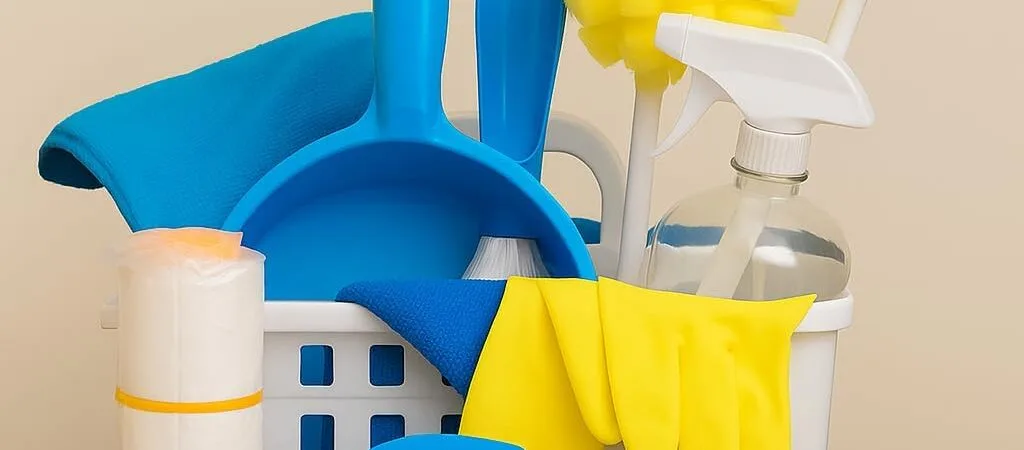 Total Clean Starter Kit – 10-Piece Cleaning Caddy Set for Home Apartments Dorms & Janitorial Use – Includes Cloths Gloves Brushes Spray Bottle Trash Bags Dustpan Total Clean Starter Kit – 10-Piece Cleaning Caddy Set for Home Apartments Dorms & Janitorial Use – Includes Cloths Gloves Brushes Spray Bottle Trash Bags Dustpan