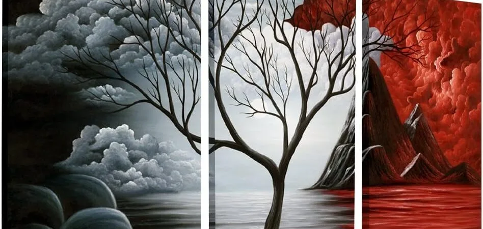 Wieco Art The Cloud Tree 3 Panels Modern Giclee Canvas Prints Artwork Abstract Seascape Paintings Reproduction Sea Beach Pictures Printed on Canvas Wall Art for Home Decorations Wall Decor Wieco Art The Cloud Tree 3 Panels Modern Giclee Canvas Prints Artwork Abstract Seascape Paintings Reproduction Sea Beach Pictures Printed on Canvas Wall Art for Home Decorations Wall Decor