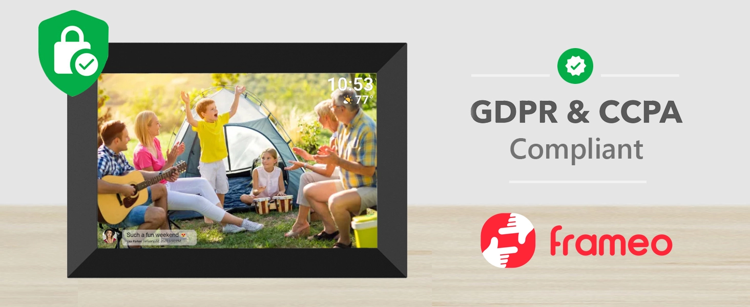 FRAMEO 10.1 Inch Smart WiFi Digital Photo Frame Digital Picture Frame