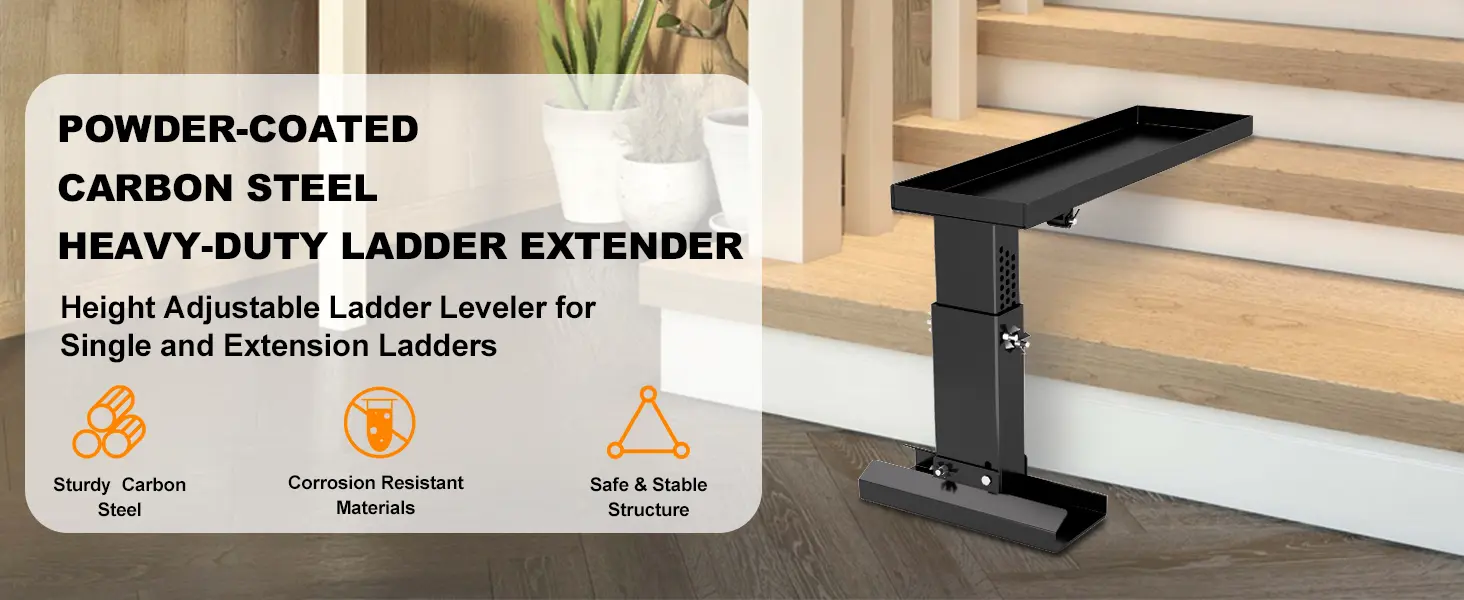 ladder leveler extender stabilizer platform stair base tool aide step height adjustable
