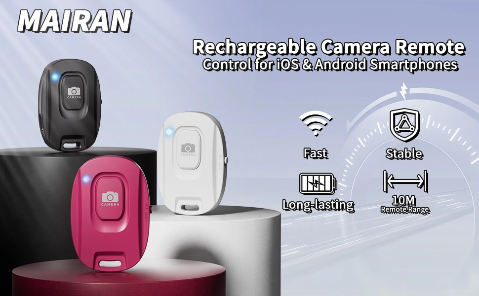 Rechargeable Wireless Camera Remote Shutter