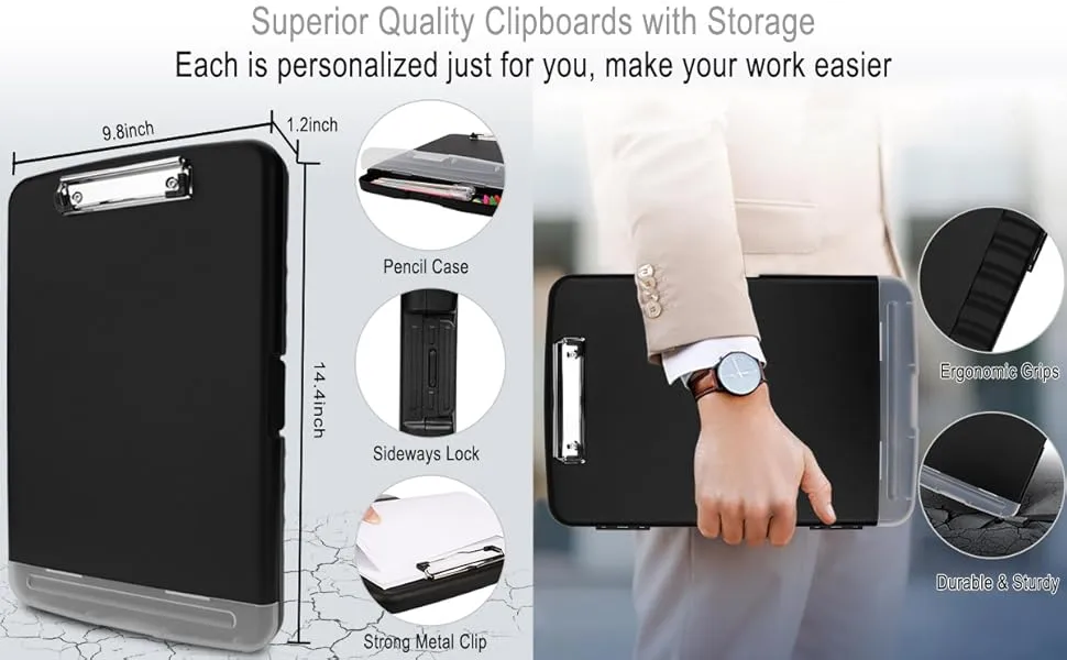 back to school supplies nursing clipboard with storage camp stationary for boys teacher clipboard