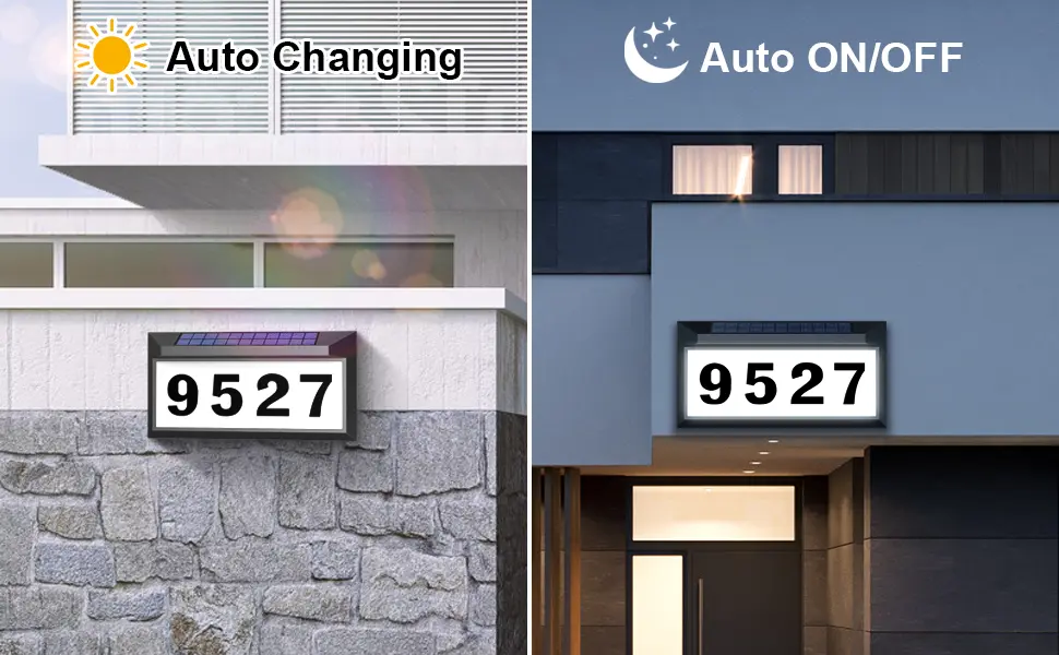 lighted address plaque