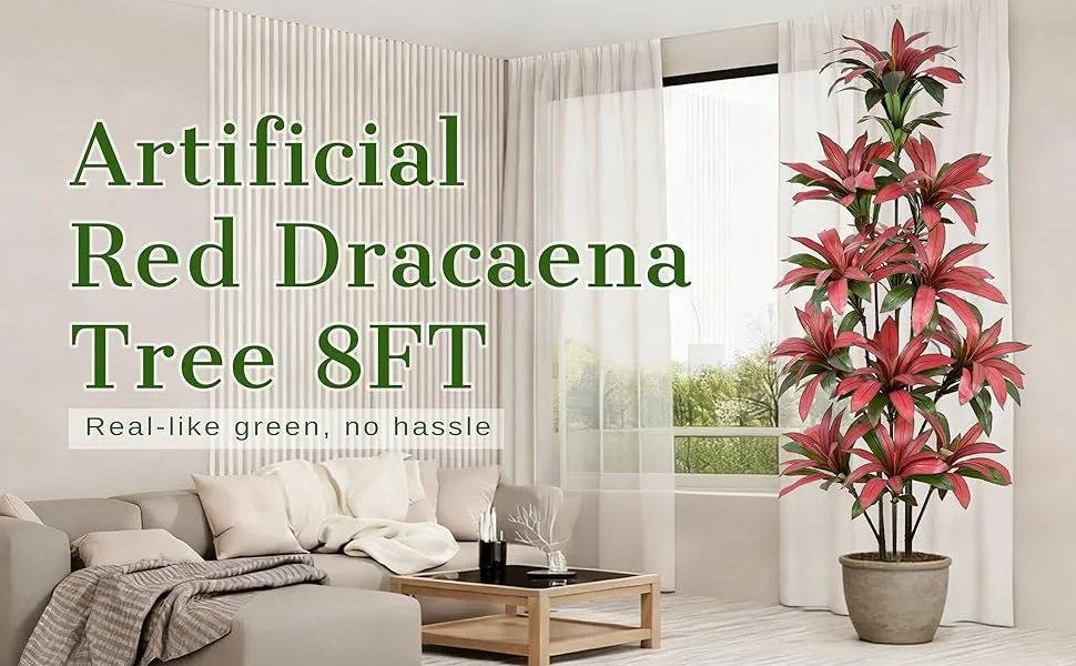 artificial dracaena tree 8ft, tall artificial plants indoor