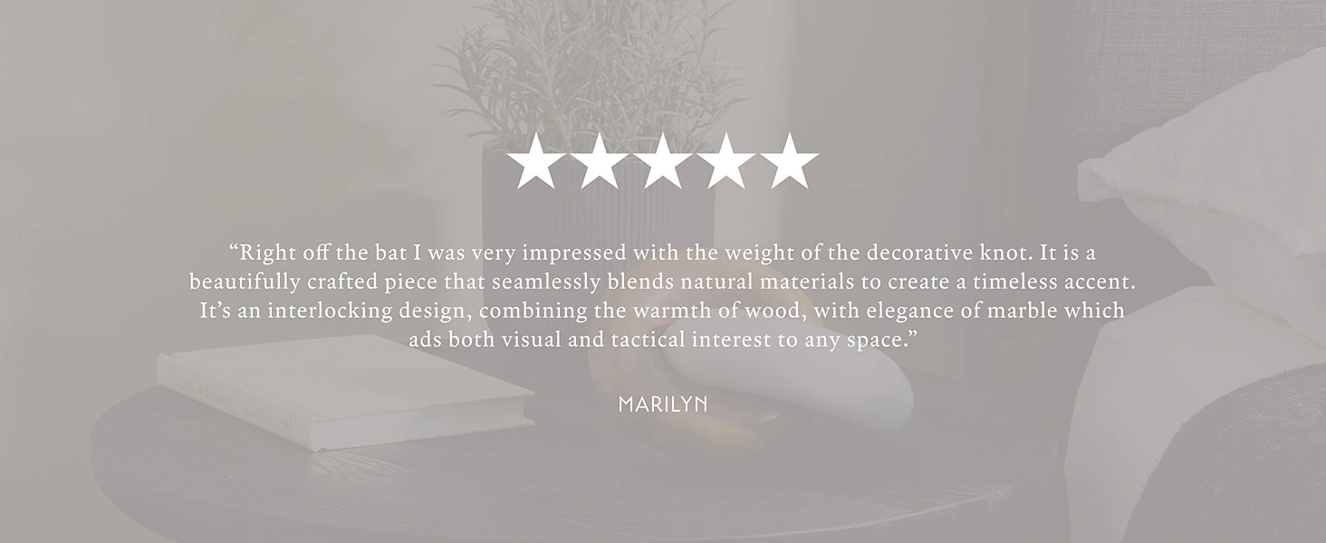marble knot decor customer review