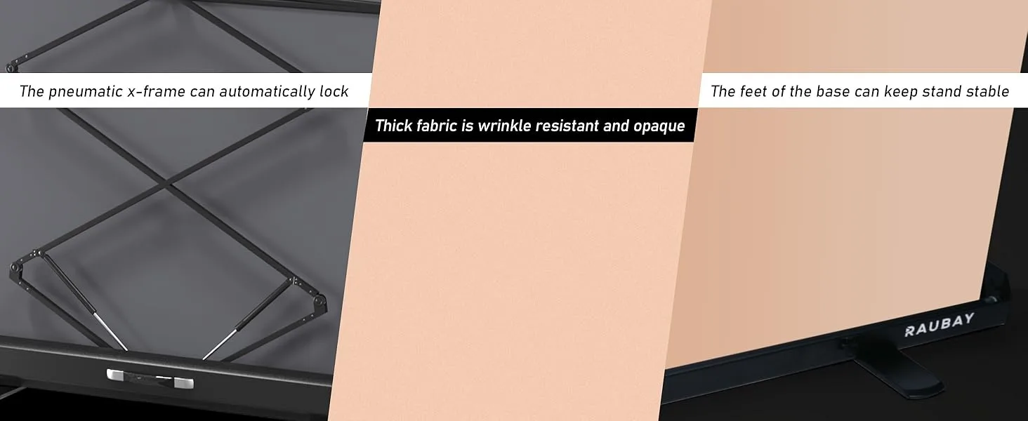 Collapsible Beige Backdrop Screen