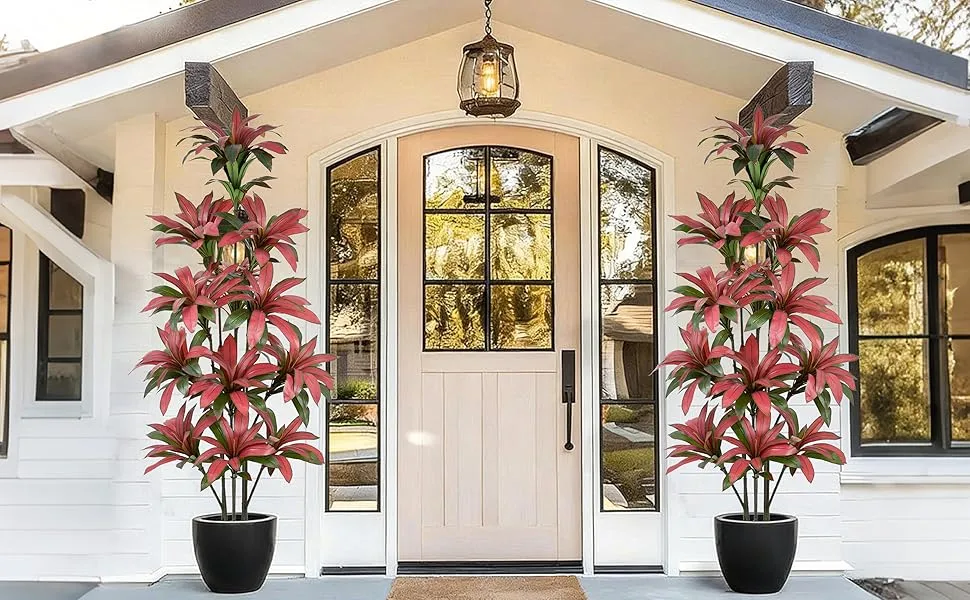 8 feet tall artificial plants outdoor for entryway, porcha, patio, home indoor decor