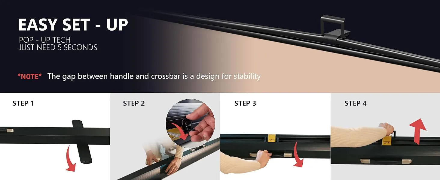 Collapsible Beige Backdrop Screen