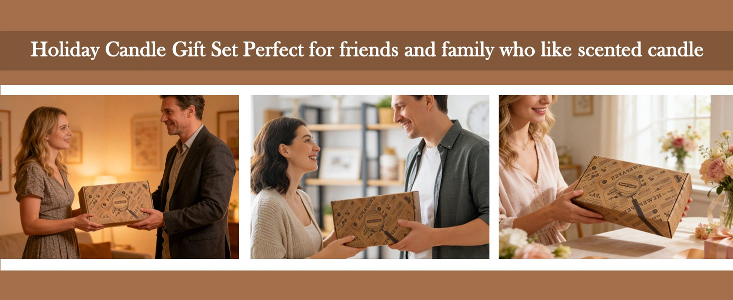 holiday candles gift set