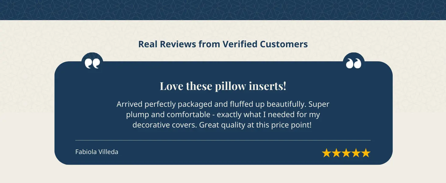 Customer Review of Lane Linen's Throw Pillow Set