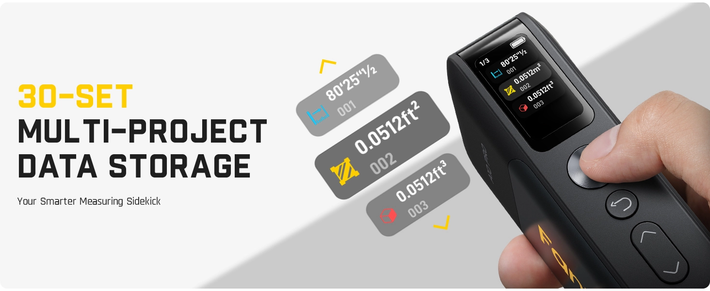 Fanttik A10 Pro 2-in-1 Digital Laser Tape Measure with HD lPS color Display