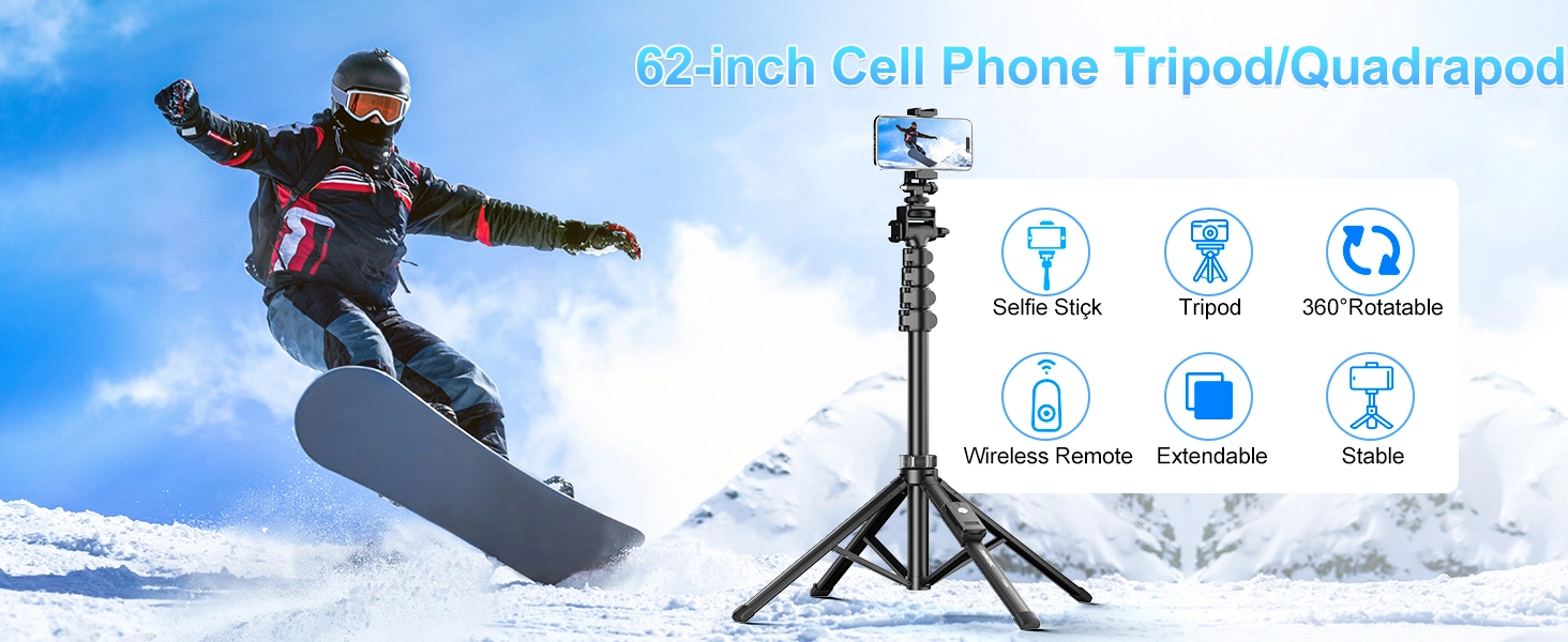 62 inch selfie stick