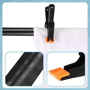 5 x 6.5FT Portable White Screen Backdrop Stand Kit