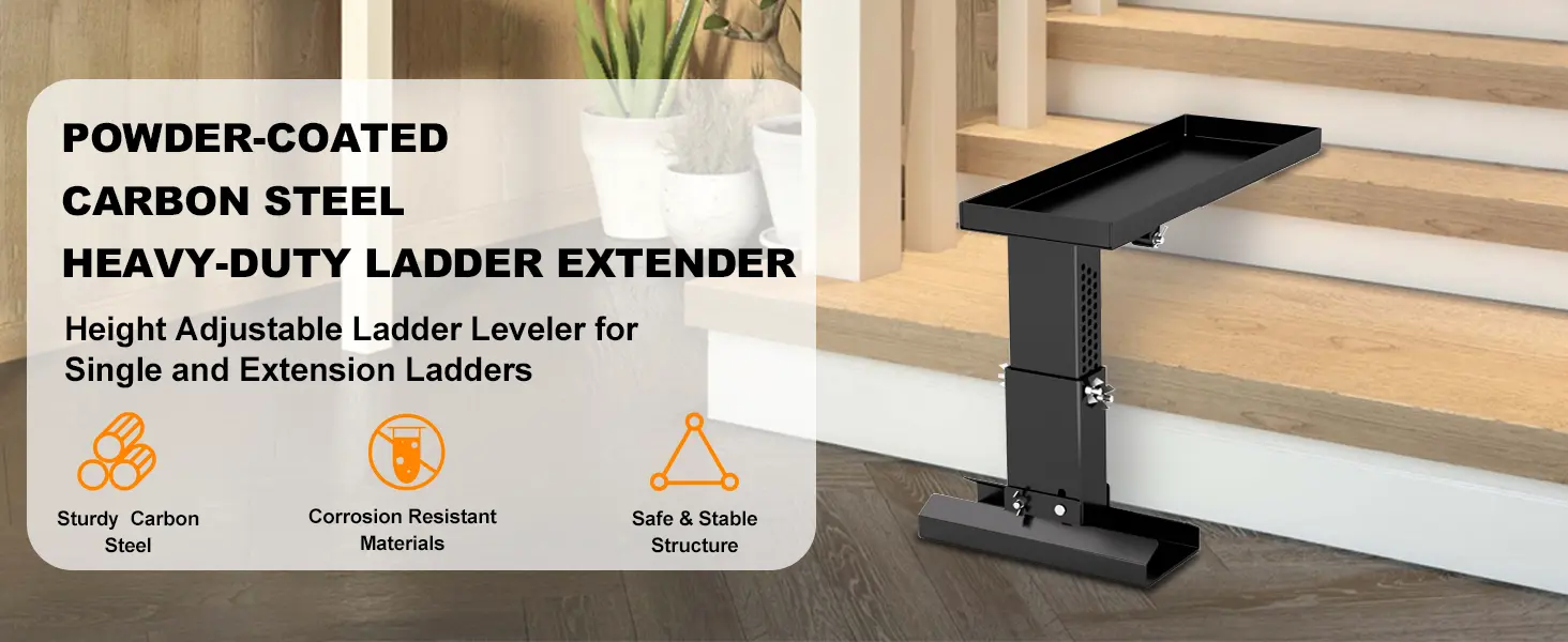 ladder leveler extender stabilizer platform stair base tool aide step height adjustable