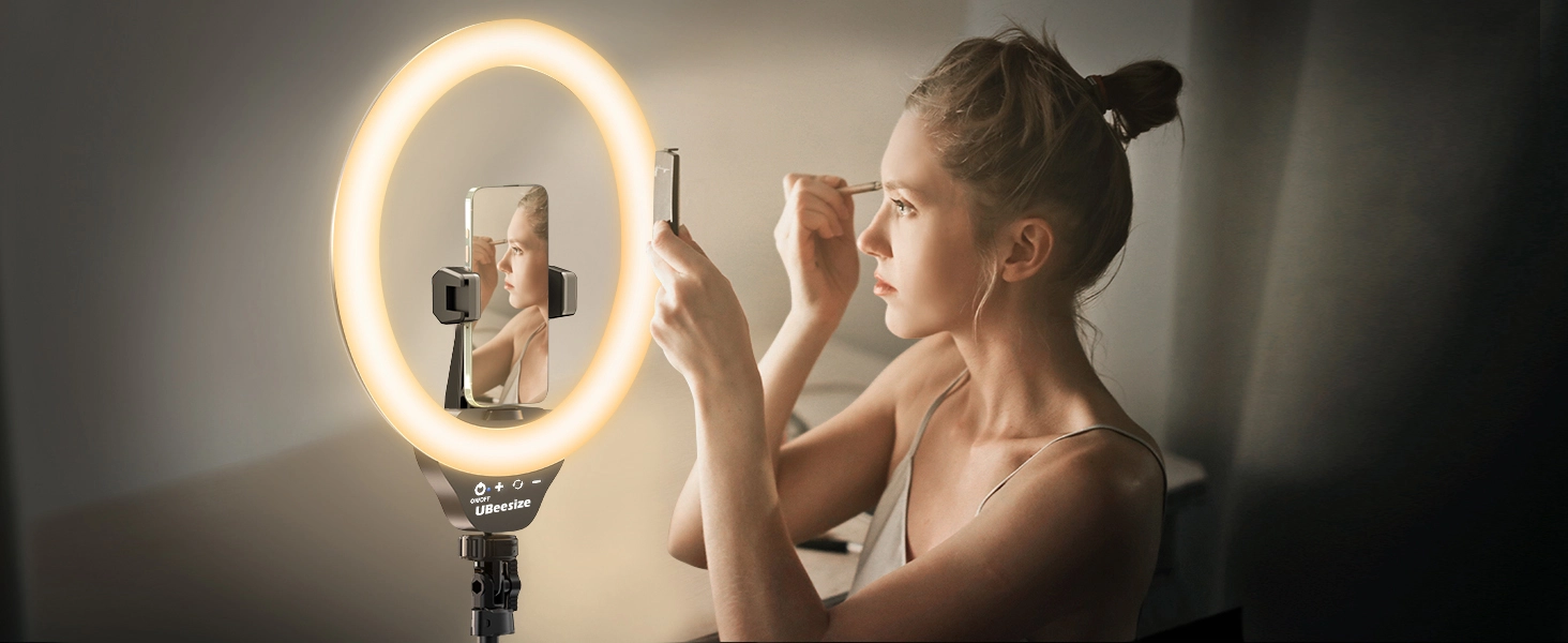 phone stand with light