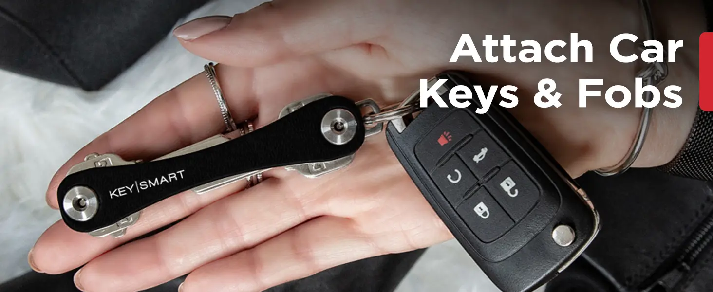 Attach Car Keys &amp; fobs Keychain key holder.