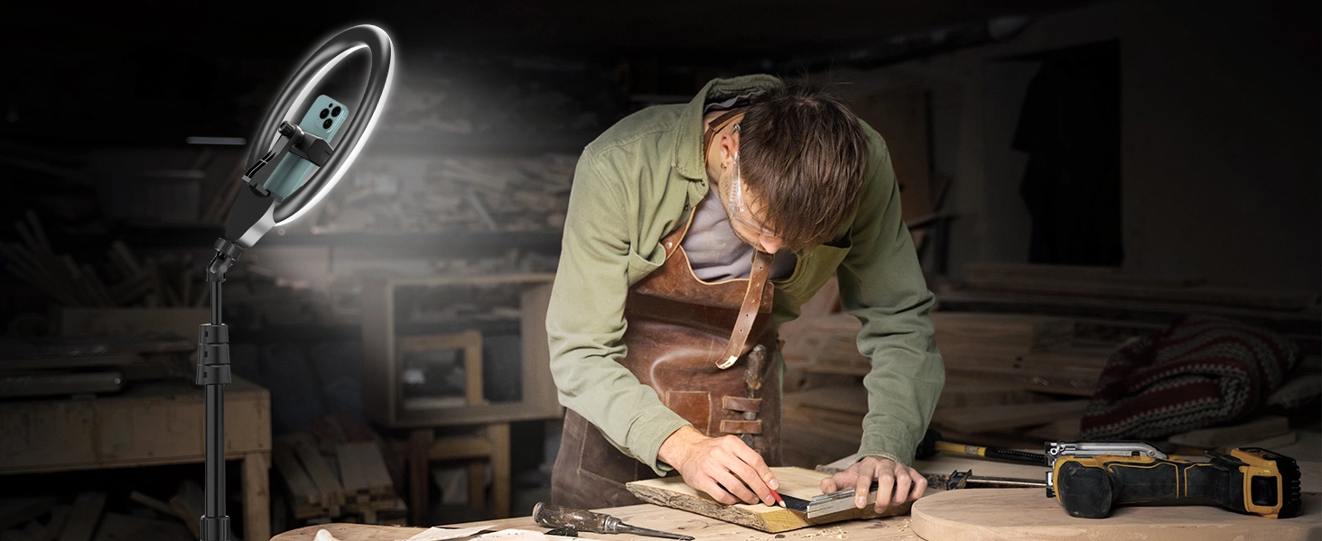 tripod for iphone with ring light