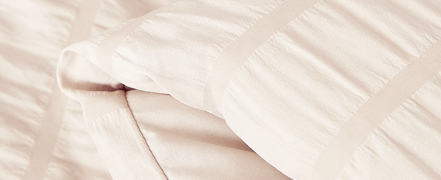 comforter set luxury soft seersucker texture breathable elegant bed in a bag lightweight cozy