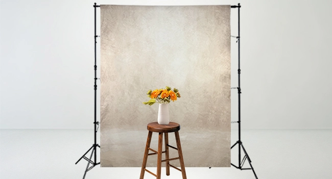 beige backdrop