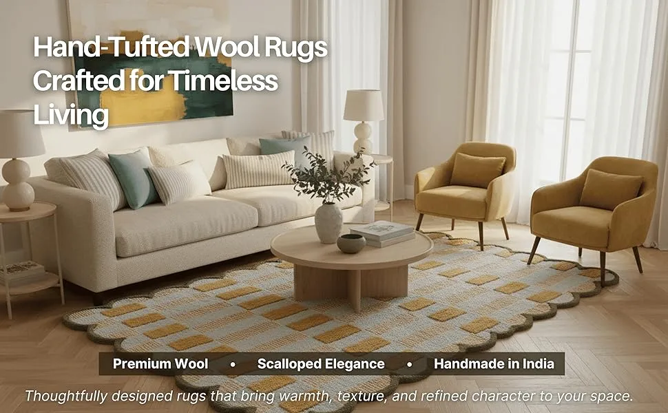 Hand-Tufted Wool Rugs Crafted for Timeless Living