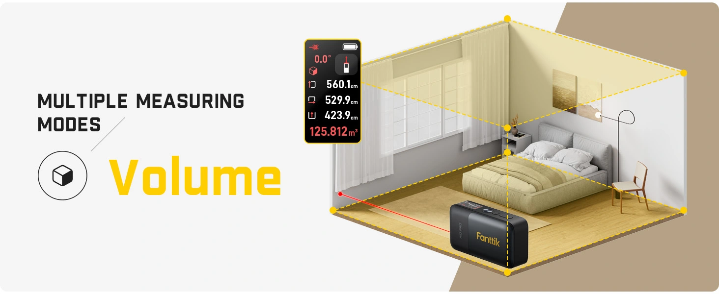 Fanttik A10 Pro 2-in-1 Digital Laser Tape Measure with HD lPS color Display