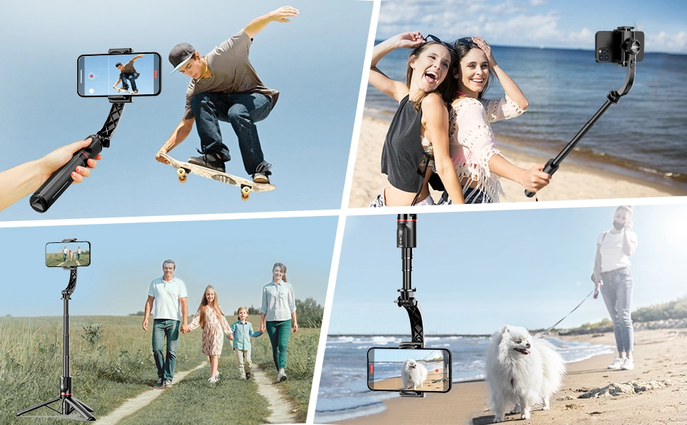 Smartphone Gimbal Stabilizer with Wireless Remote