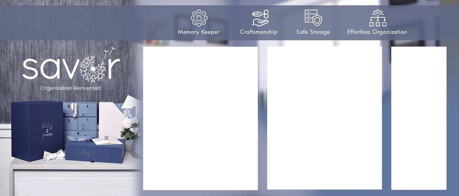 Personalized Baby Keepsake Organizer Box