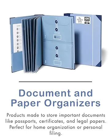 2025 Edition The FolioDocument Organizer | Custom Dyed Cloth-Bound Expanding File for I...