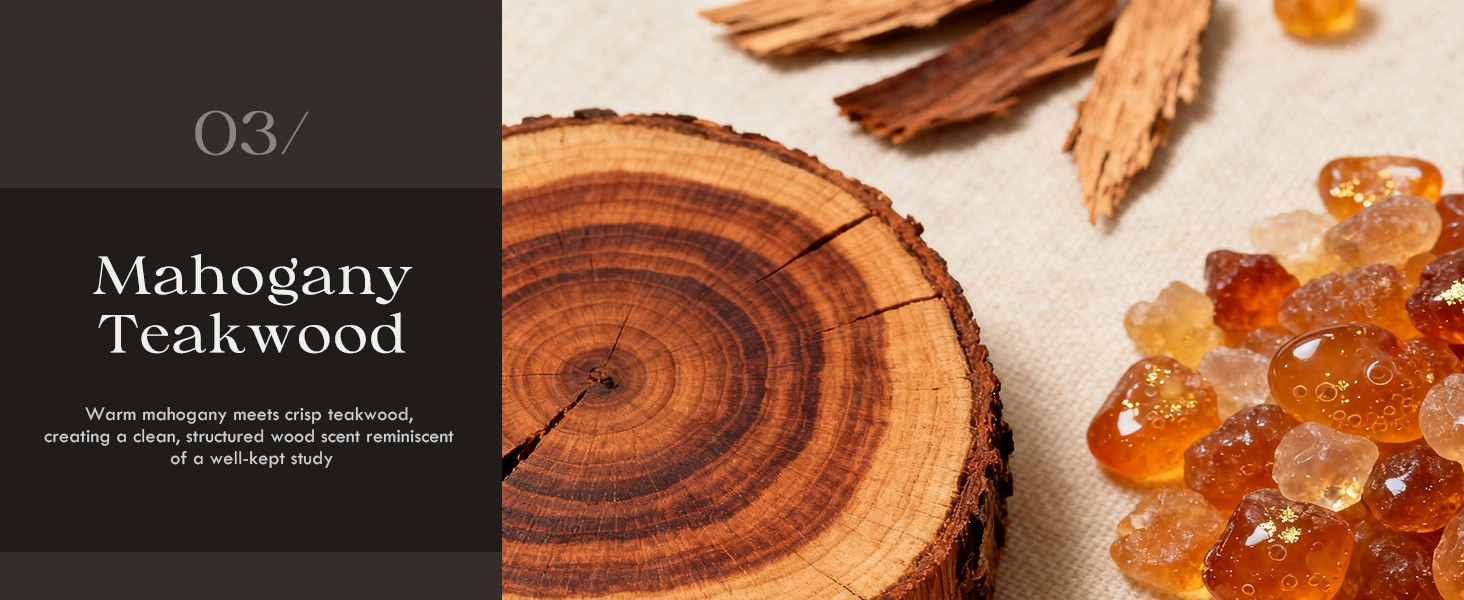 Mahogany Teakwood Candles