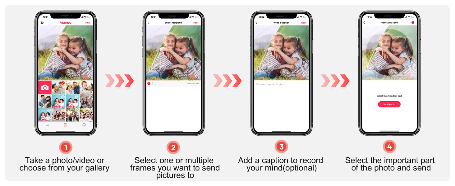 FRAMEO 10.1 Inch Smart WiFi Digital Photo Frame Digital Picture Frame
