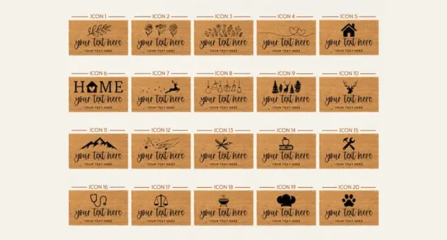 Personalized Front Door Mat Custom Welcome Doormat with Family Name