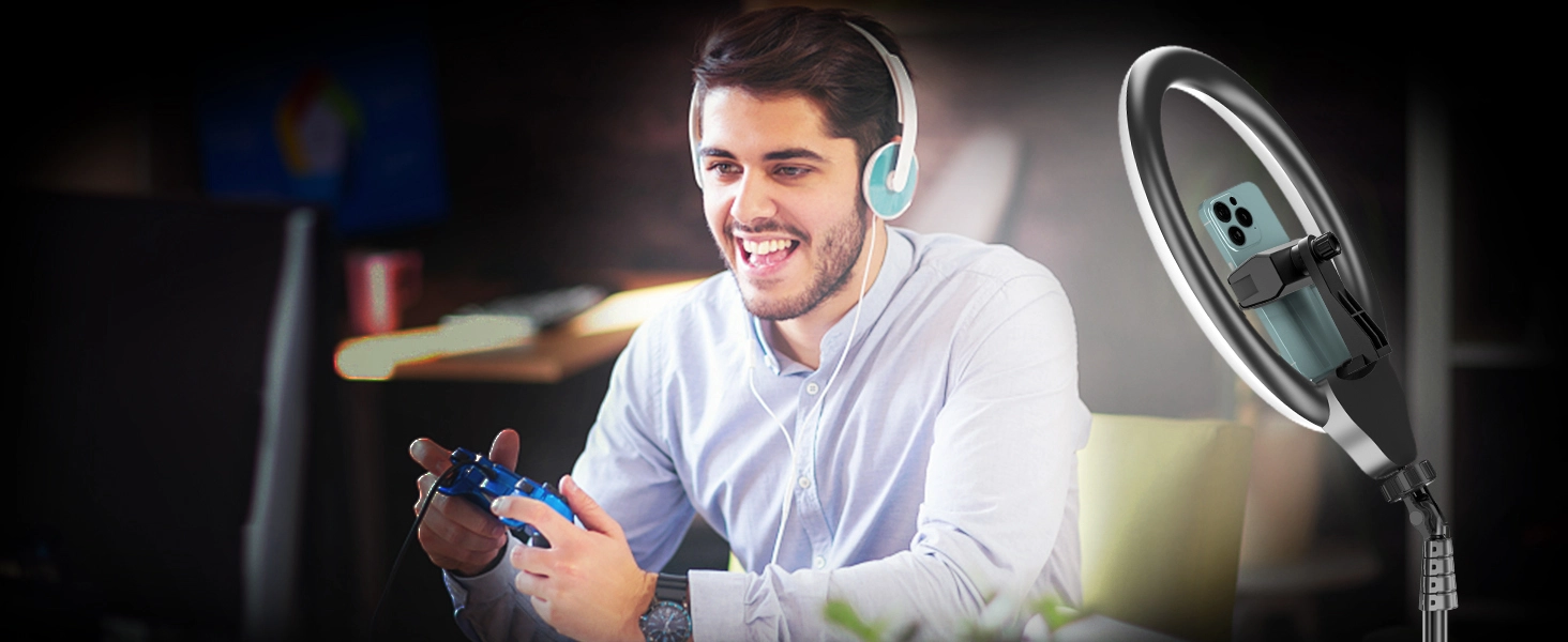 phone tripod with light