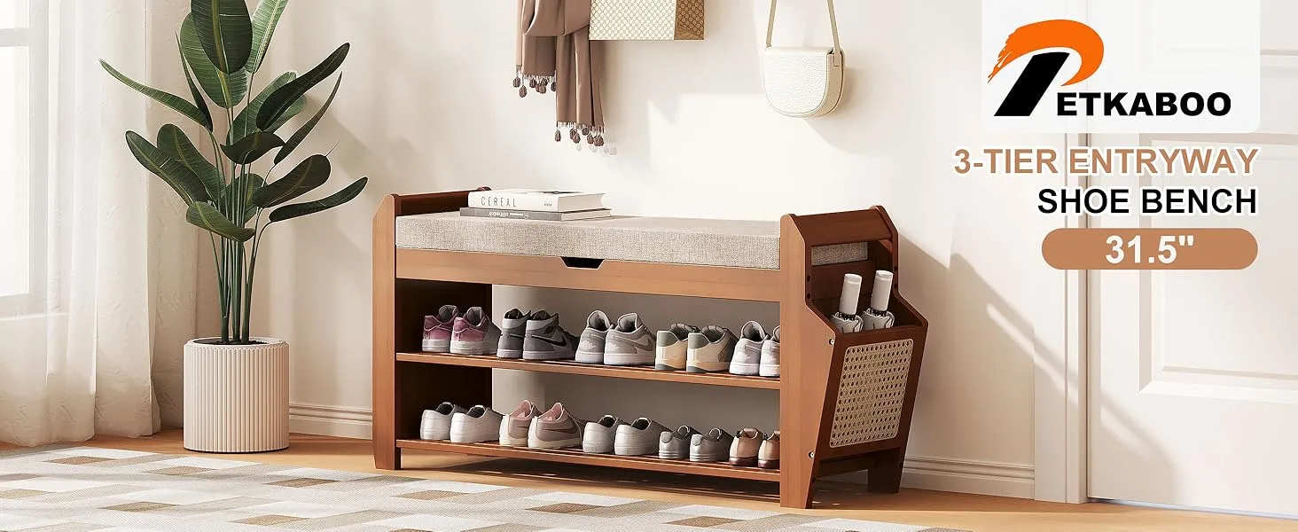 31.5&amp;#34; shoe bench