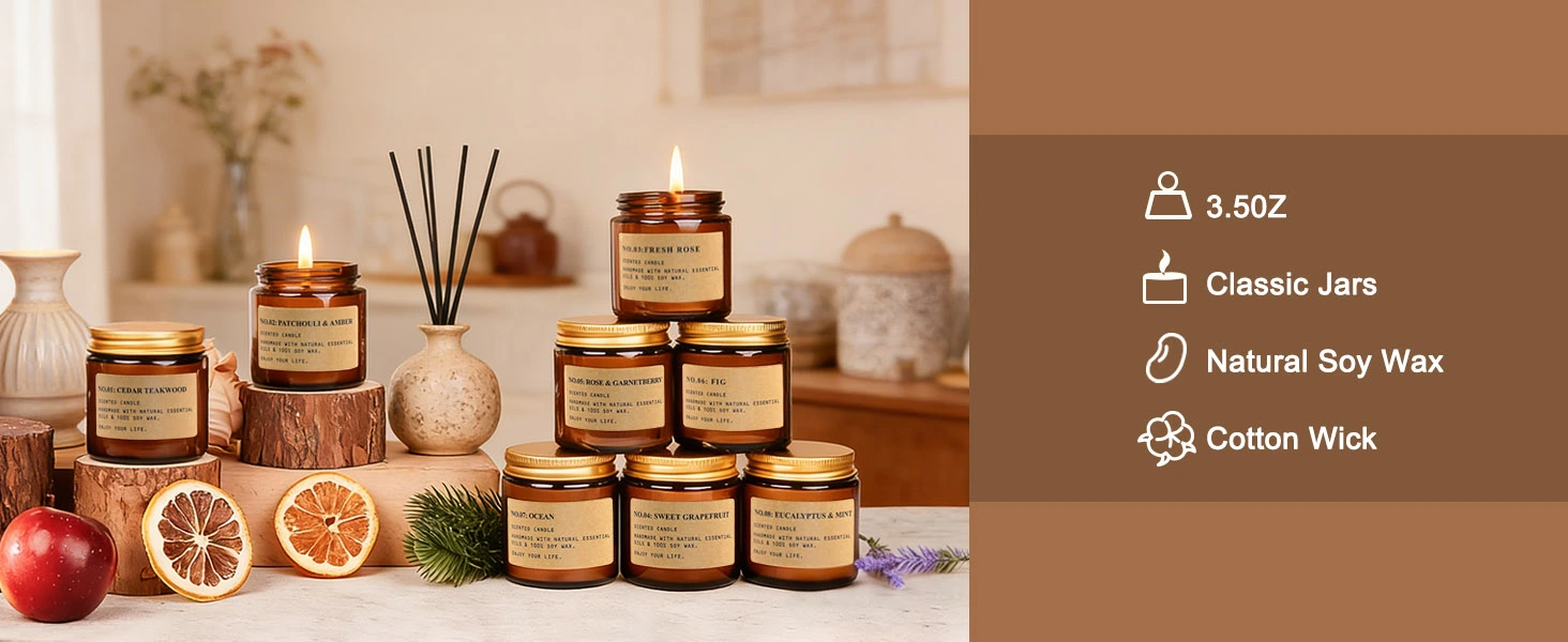 holiday candles gift set