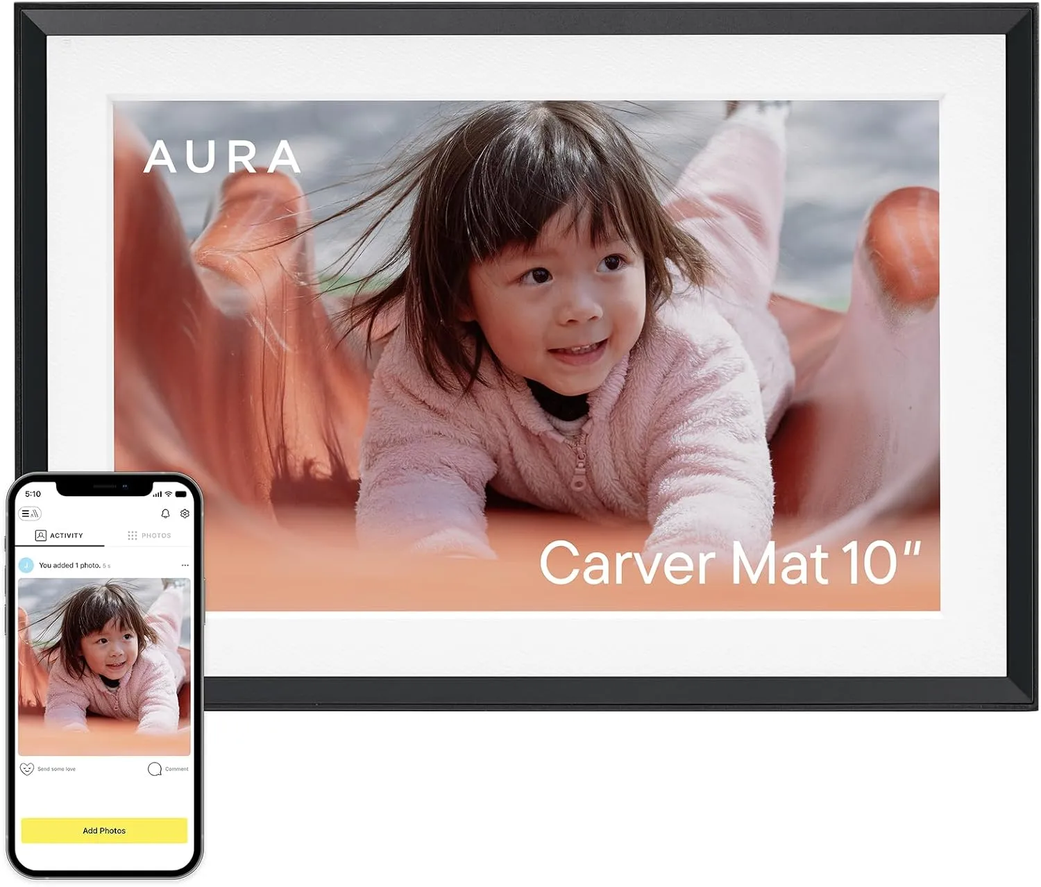 Aura Digital Picture Frame – 10.1″ HD Mat Display | Wirecutter’s Best Digital Frame for Gifting | Text Photos Directly to Your Frame from Anywhere | Quick & Easy Setup Over WiFi – Free App | No Fees Aura Digital Picture Frame – 10.1″ HD Mat Display | Wirecutter’s Best Digital Frame for Gifting | Text Photos Directly to Your Frame from Anywhere | Quick & Easy Setup Over WiFi – Free App | No Fees
