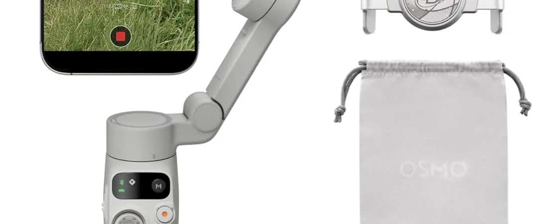 DJI Osmo Mobile 7 Gimbal Stabilizer for iPhone, Android, Built-in Tripod, Portable Stabilizer for iPhone, Selfie Stick, 3-Axis Phone Gimbal, ActiveTrack 7.0, One-Tap Edit, 10hrs Use, Phone Charging